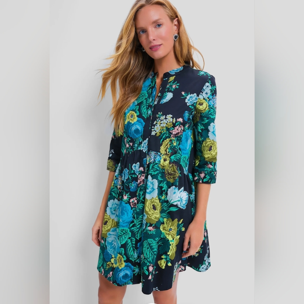 Tuckernuck Verdant Royal Shirt Dress XXS- NWT in Bag